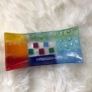 👛 3/$10 or 5/$15 Rectangular Colorful Glass Dish